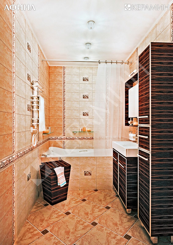 Плитка для ванной Афина Плитка для ванной Керамин Афина